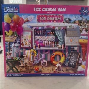 White Mountain Ice Cream Van Jigsaw Puzzle